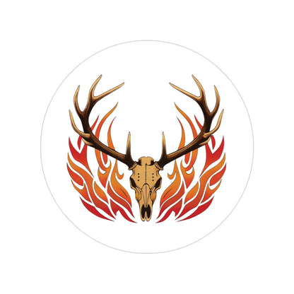 Transparent Outdoor Stickers, Round, 1pcs