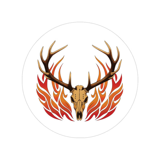 Transparent Outdoor Stickers, Round, 1pcs